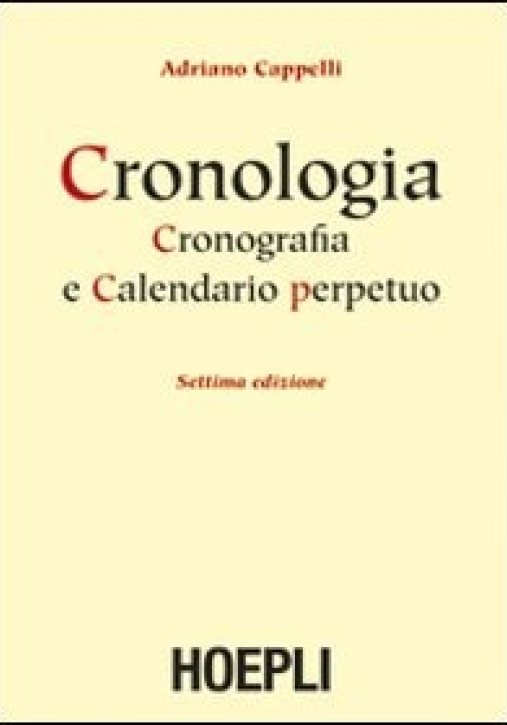 Immagine 0 di Cronologia, Cronografia E Calendario Perpetuo