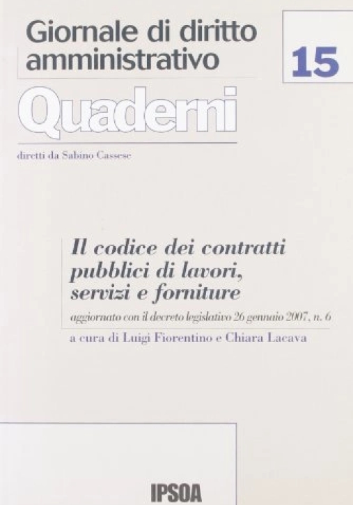 Immagine 0 di Codice Dei Contratti Pubblici,