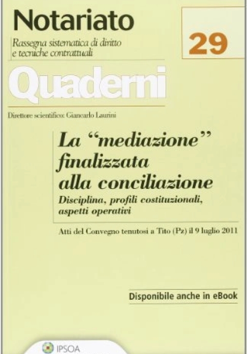 Immagine 0 di Mediazione Finalizzata Alla Co