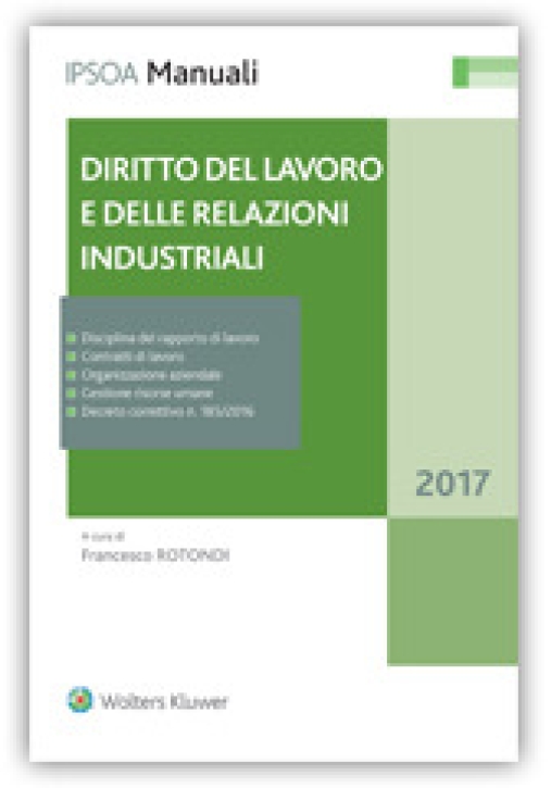 Immagine 0 di Diritto Lavoro Relazioni Indus