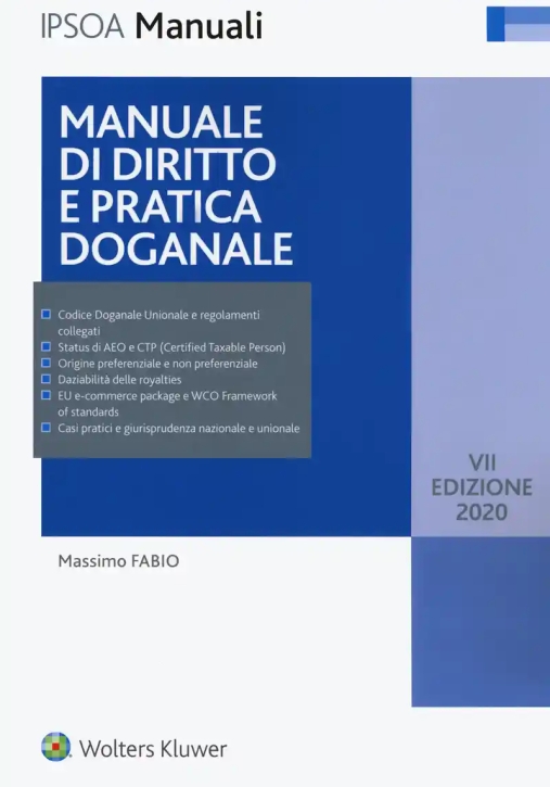 Immagine 0 di Manuale Diritto Prat.doganale