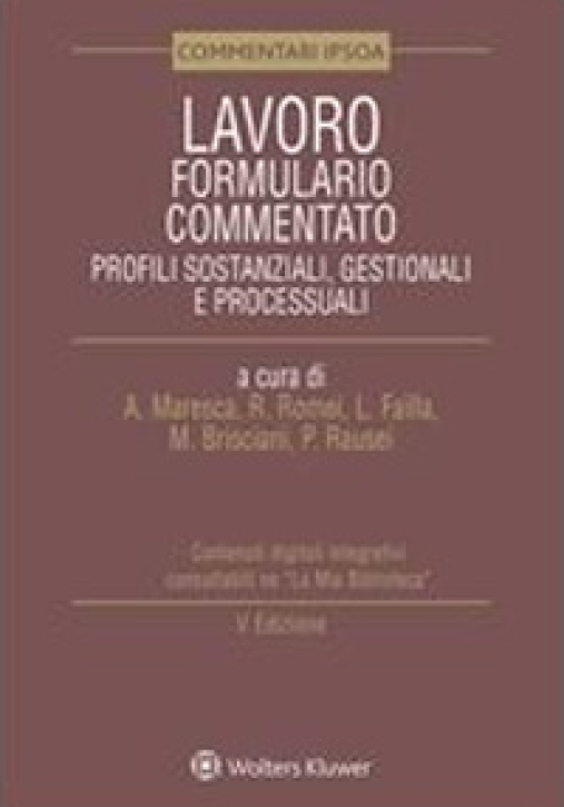 Immagine 0 di Lavoro Formulario Commentato 5ed.