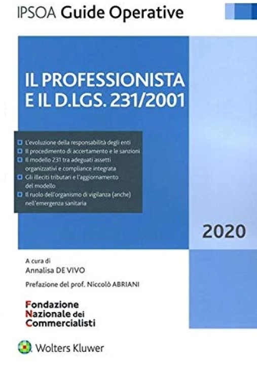 Immagine 0 di Professionista E Il D.lgs 231/