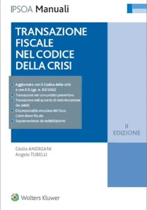 Immagine 0 di Transazione Fiscale Codice Crisi 2ed.