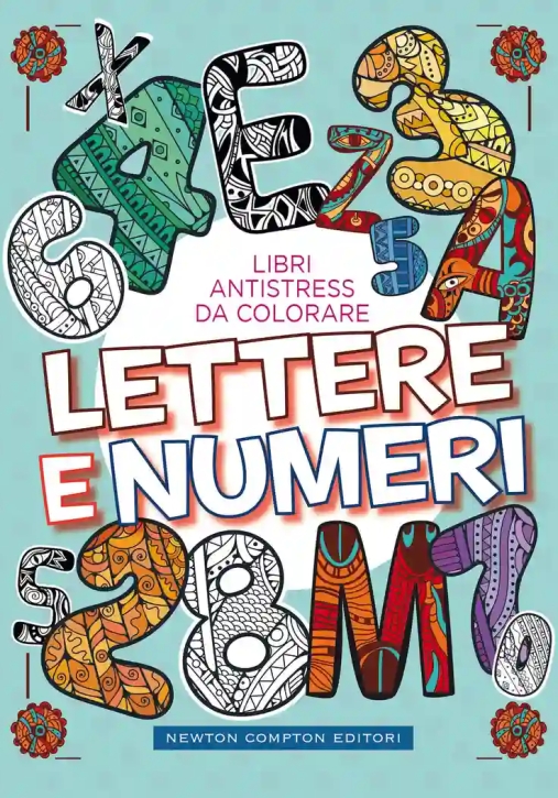 Immagine 0 di Lettere E Numeri. Libri Antistress Da Colorare