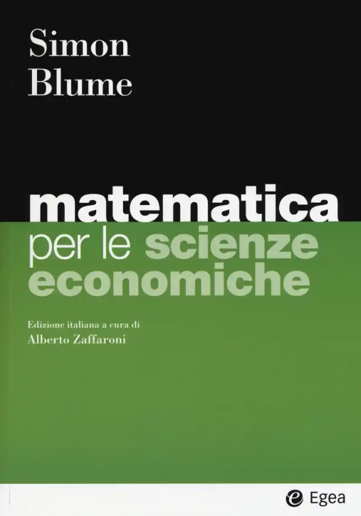 Immagine 0 di Matematica Per Scienze Economiche