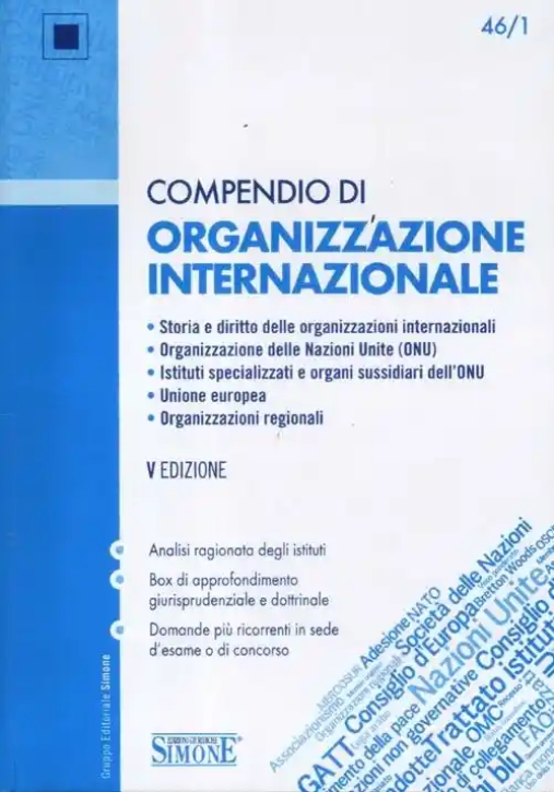 Immagine 0 di 46/1  Compendio Di Organizzazione Internazionale