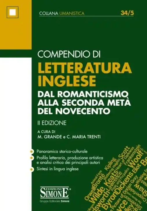 Immagine 0 di 34/5  Compendio Di Letteratura Inglese