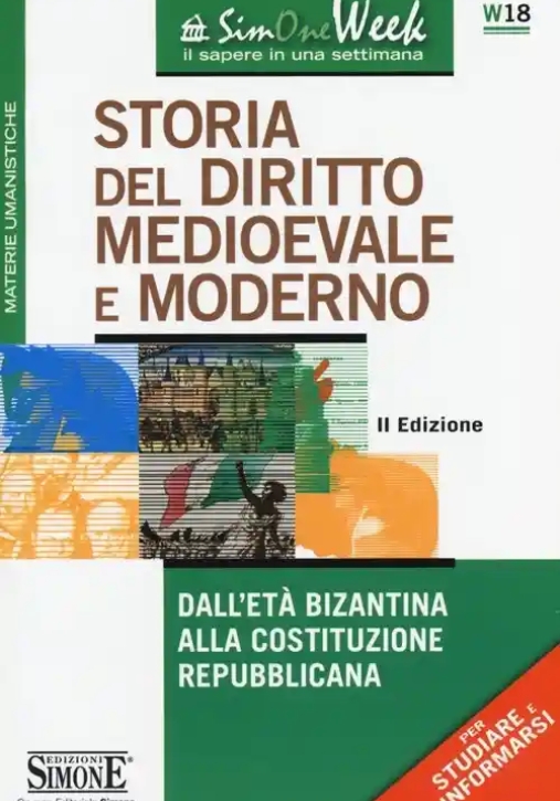 Immagine 0 di W18  Storia Del Diritto Medioevale E Moderno