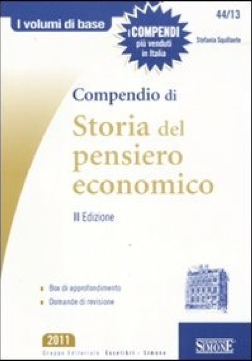 Immagine 0 di 44/13  Compendio Di Storia Del Pensiero Economico