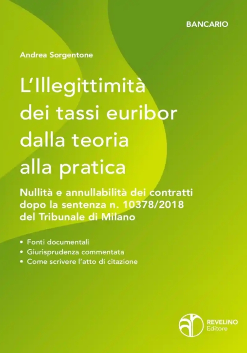 Immagine 0 di Illegittimita' Dei Tassi Eurib