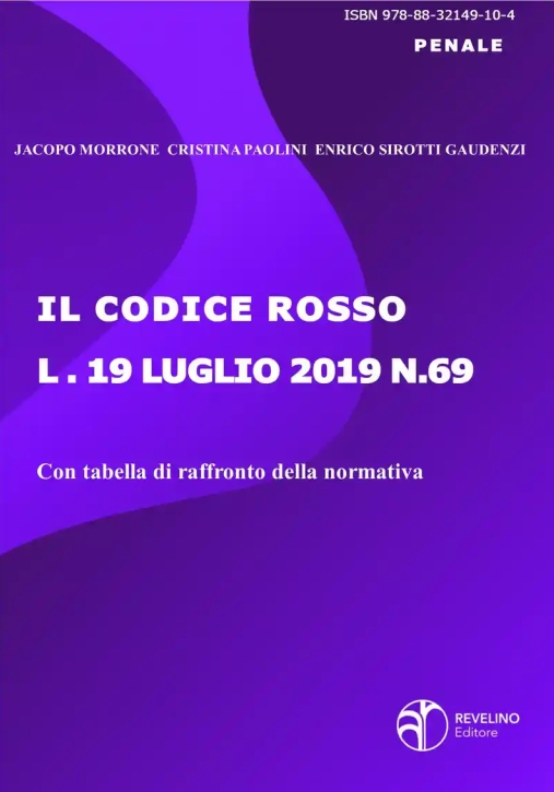 Immagine 0 di Codice Rosso L. 19.7.19 N.69