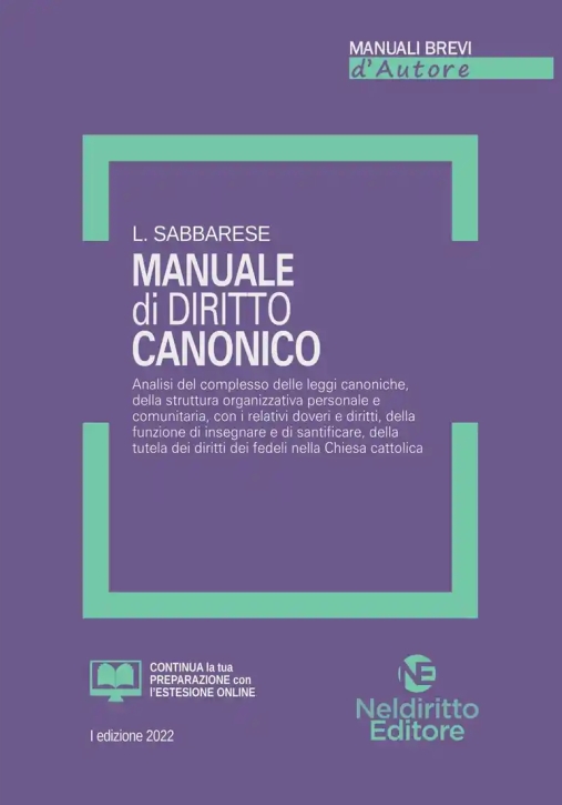 Immagine 0 di Manuale Breve Diritto Canonico