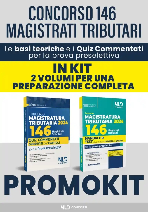 Immagine 0 di Kit 2v - 146 Magistrati Tributari - Mauale + Quiz