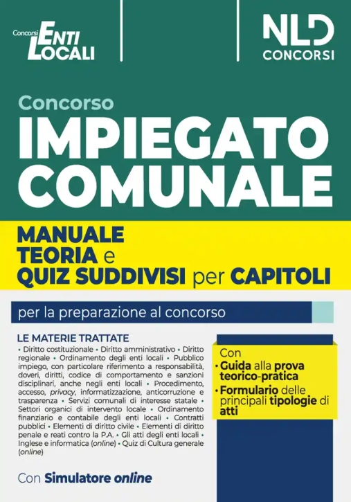 Immagine 0 di Impiegato Comunale Manuale E Test 2024