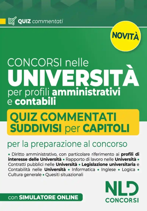 Immagine 0 di Concorsi Universita' Amm.contab.quiz