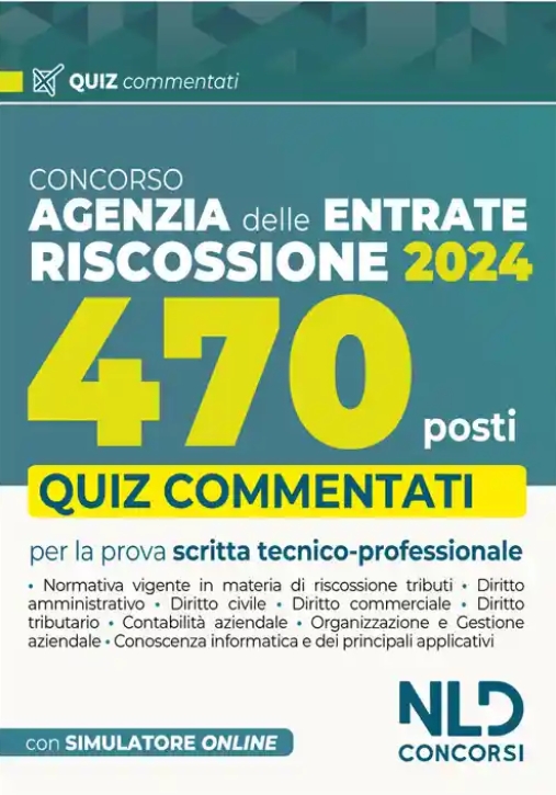 Immagine 0 di 470 Agenzia Entrate 2024 Quiz Comm.ti