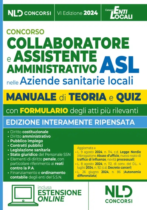 Immagine 0 di Collaboratore Assistente Amm.asl Manuale