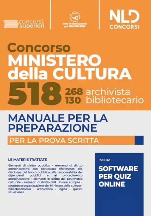 Immagine 0 di 518 Posti Ministero Cultura