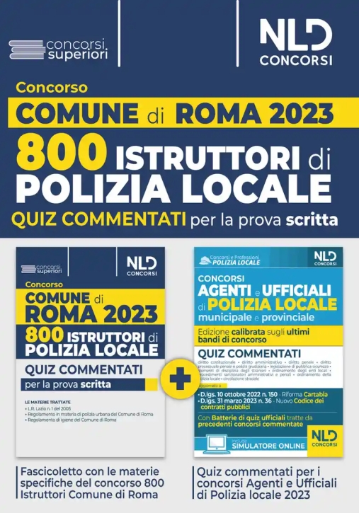 Immagine 0 di 800 Istrut.polizia Locale Roma 2023 Quiz