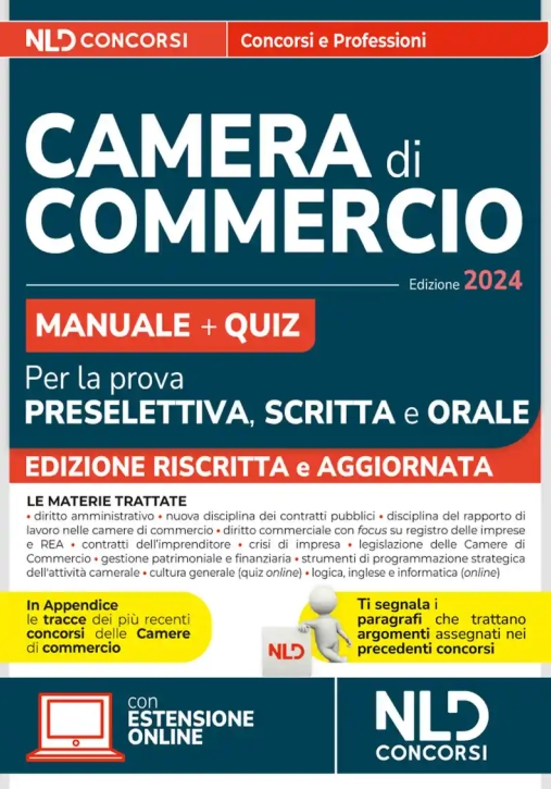 Immagine 0 di Camera Di Commercio - Manuale + Quiz Prova Preselettiva + Orale