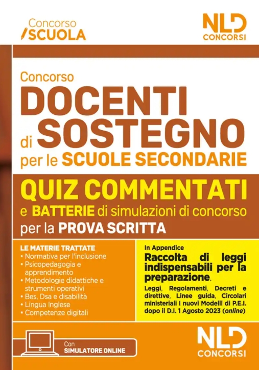 Immagine 0 di Docenti Sostegno Scuola Secondaria - Quiz