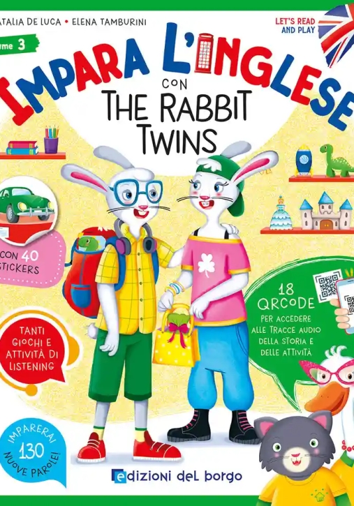 Immagine 0 di Impara L'inglese Con The Rabbit Twins. Let's Read And Play. Con Qr Code Per Accedere Alle Tracce Audio. Con 40 Stickers. Vol. 3