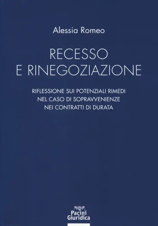 Immagine 0 di Recesso E Rinegoziazione