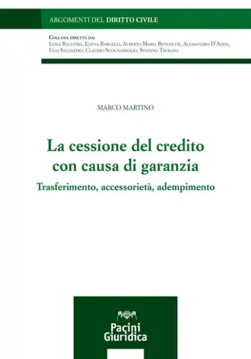 Immagine 0 di Cessione Del Credito Con Causa Di Garanz