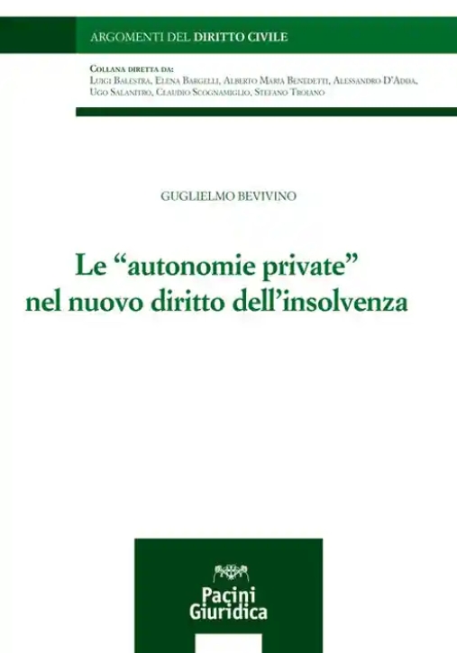 Immagine 0 di Autonomie Private Nuovo Diritto Insolv.