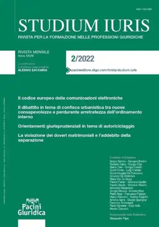 Immagine 0 di Studium Iuris 2/2022