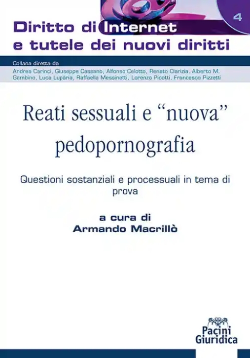 Immagine 0 di Reati Sessuali E Nuova Pedopornografia