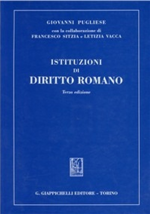 Immagine 0 di Istituzioni Diritto Romano