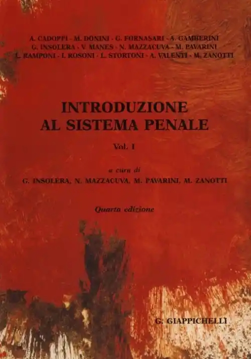 Immagine 0 di Introduzione Al Sistema Penale