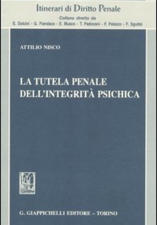 Immagine 0 di Tutela Penale Integrita' Psich