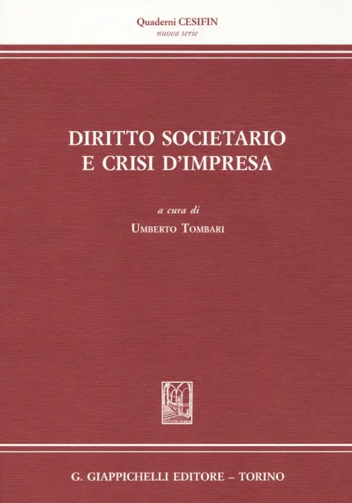 Immagine 0 di Diritto Societario E Crisi D'impresa