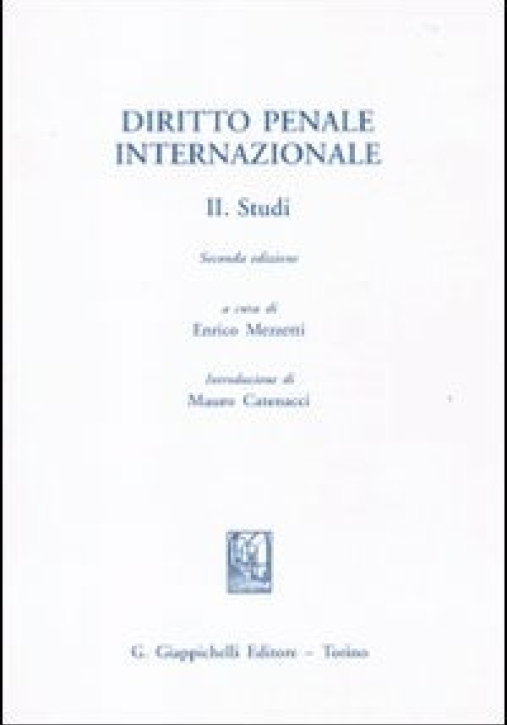 Immagine 0 di Diritto Penale Internaz.2 Studi 2ed.