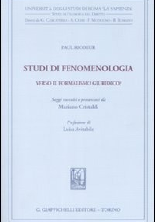 Immagine 0 di Studi Di Fenomenologia