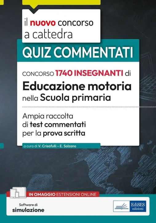 Immagine 0 di 1740 Insegnanti Educazione Motoria  Scuola Primaria - Test Commentati