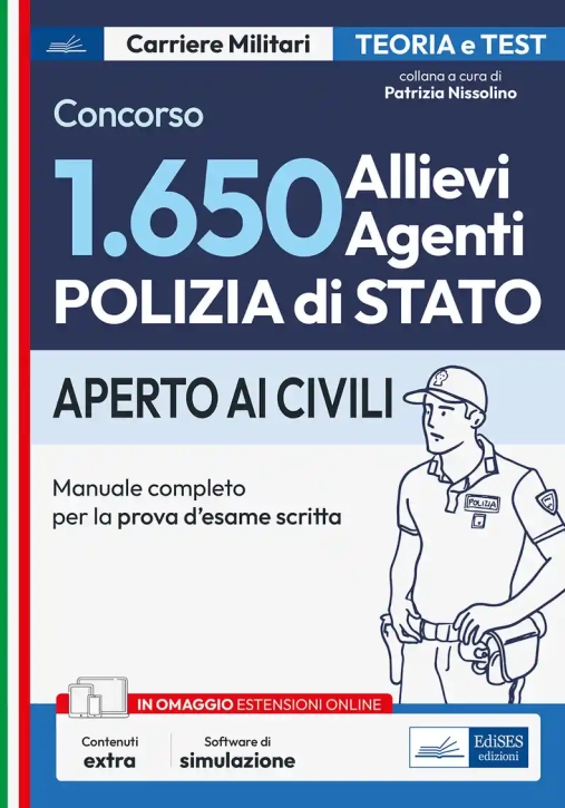 Immagine 0 di 1650 Allievi Agenti Ps - Manuale Completo Prova Scritta