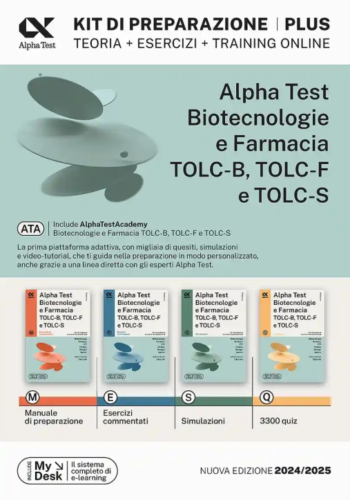 Immagine 0 di Alpha Test Plus. Biotecnologie E Farmacia Tolc-b, Tolc-f E Tolc-s. Kit Di Preparazione Plus. Ediz. M