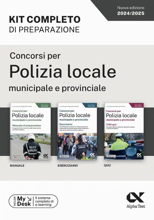 Immagine 0 di Concorsi Per Polizia Locale Municipale E Provinciale. Kit Completo Di Preparazione. Ediz. Mydesk. Co