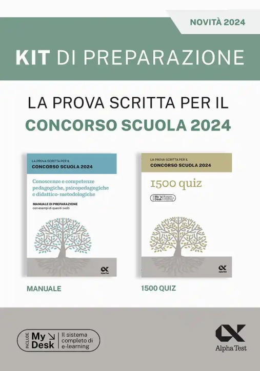 Immagine 0 di Prova Scritta Per Il Concorso Scuola 2024. Kit Di Preparazione. Ediz. Mydesk. Con Contenuto Digitale