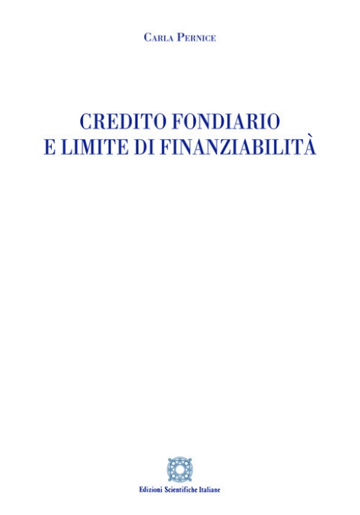 Immagine 0 di Credito Fondiario E Limite Di