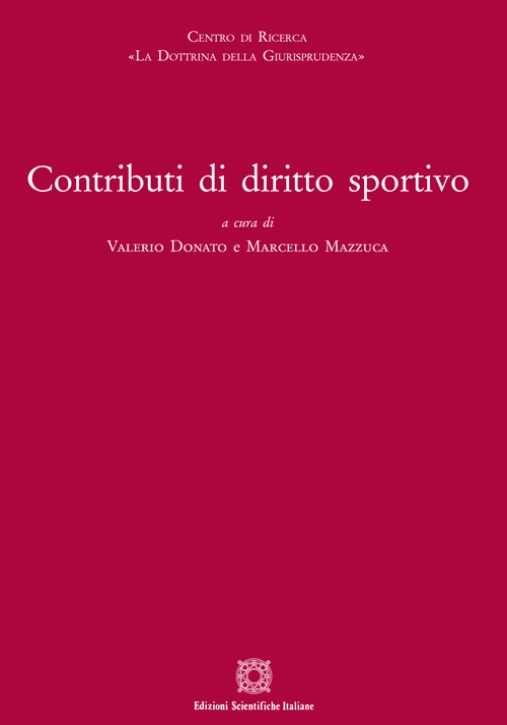 Immagine 0 di Contributi Di Diritto Sportivo