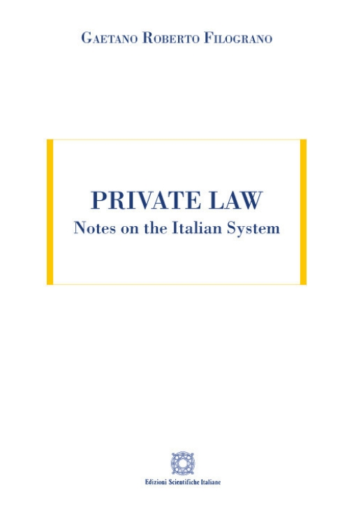 Immagine 0 di Private Law. Notes On The Ital