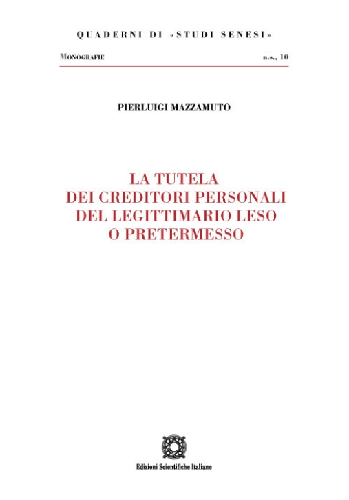 Immagine 0 di Tutela Dei Creditori Person