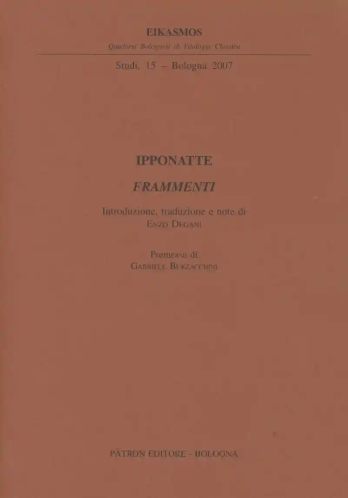 Immagine 0 di Ipponatte Frammenti