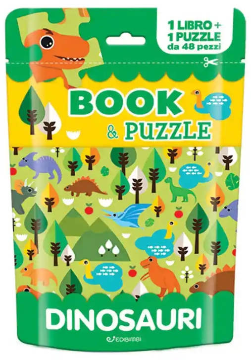 Immagine 0 di Dinosauri. Book&puzzle. Ediz. A Colori. Con Puzzle Da 48 Pezzi