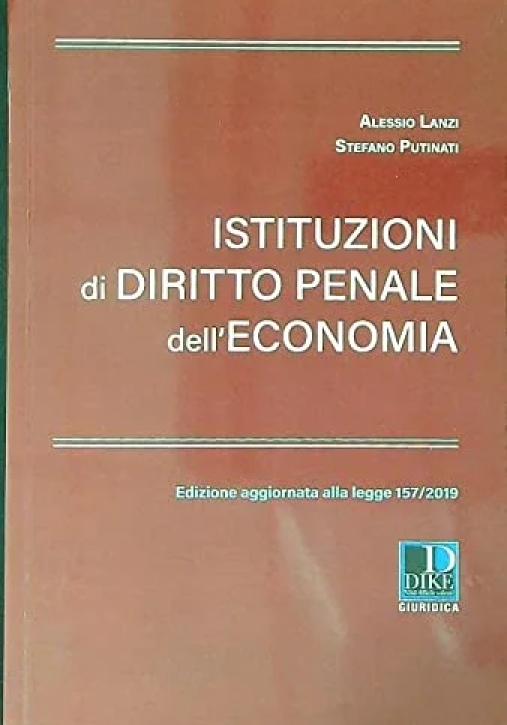 Immagine 0 di Istituzioni Diritto Penale Dell'economia 2020